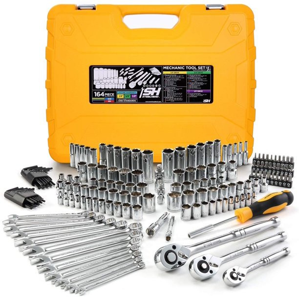 Steelhead 164-Piece Mechanics Tool & Socket Set