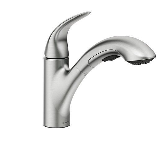 Moen 87039Srs Spot Resist Stainless One-Handle Pull Out Kitchen Faucet
