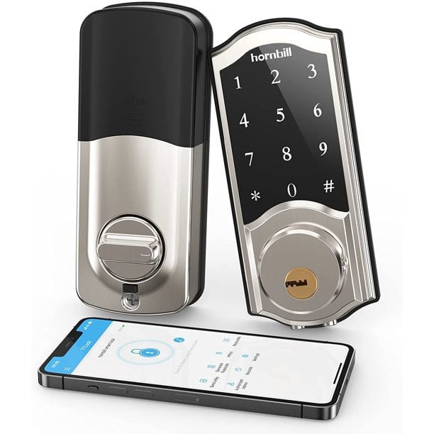 Hornbill Smart Deadbolt, Keyless Entry Door Lock for Front Door with Keypad