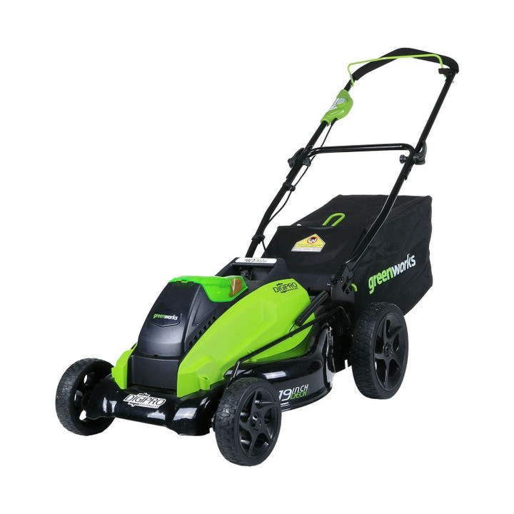Greenworks 40V 19 in. Walk-Behind Lawn Mower, Battery Not Included, 2501302