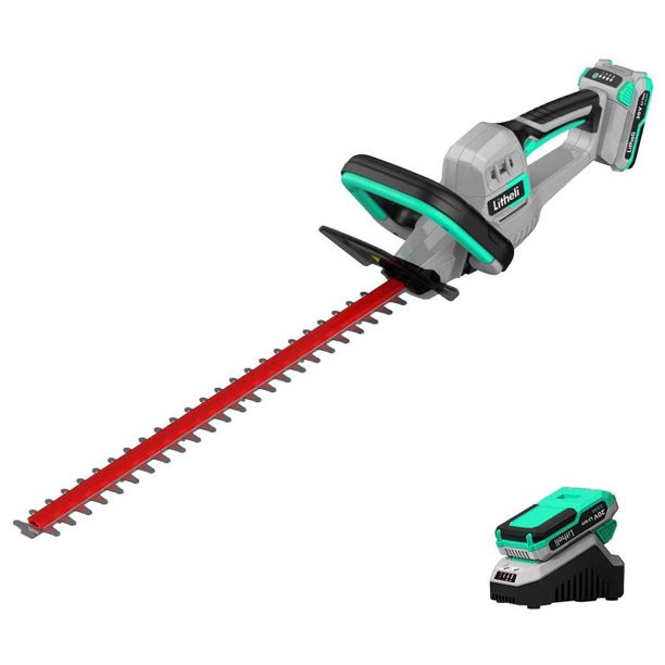 Litheli 20V 20" Cordless Hedge Trimmer + 2.0Ah Battery & Charger