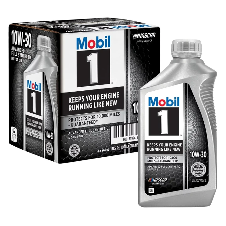 Mobil 1 10W-30 Motor Oil (6-Pack, 1 Quart Bottles)