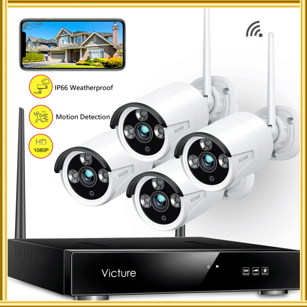 Victure NK200 Security Camera Outdoor System, 8CH Wifi NVR