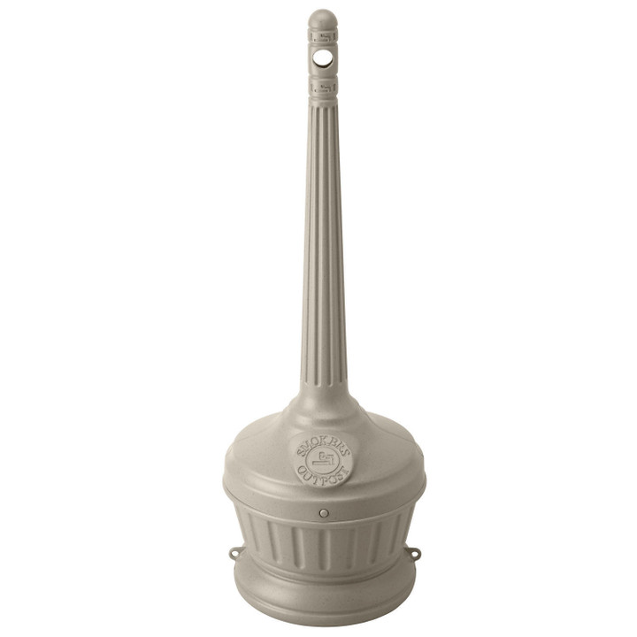 Smoker's Outpost Patio Cigarette Receptacle, Beige