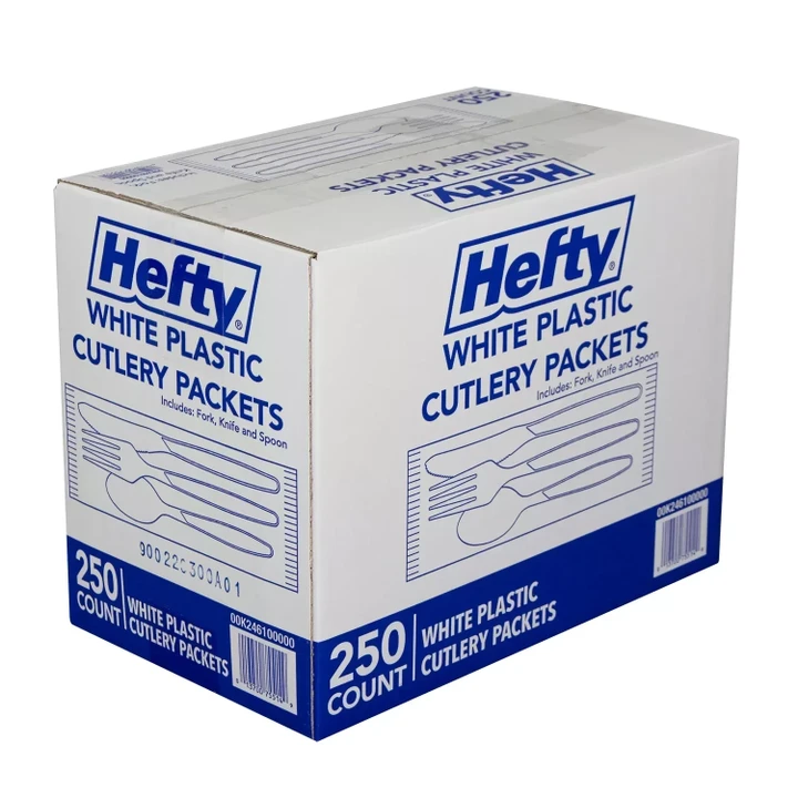 [SET OF 2] - Hefty Wrapped Cutlery Combo Packs (250 ct.)