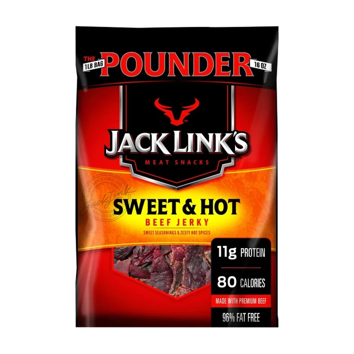 [SET OF 2] - Jack Link's Sweet and Hot Jerky (16 oz.)