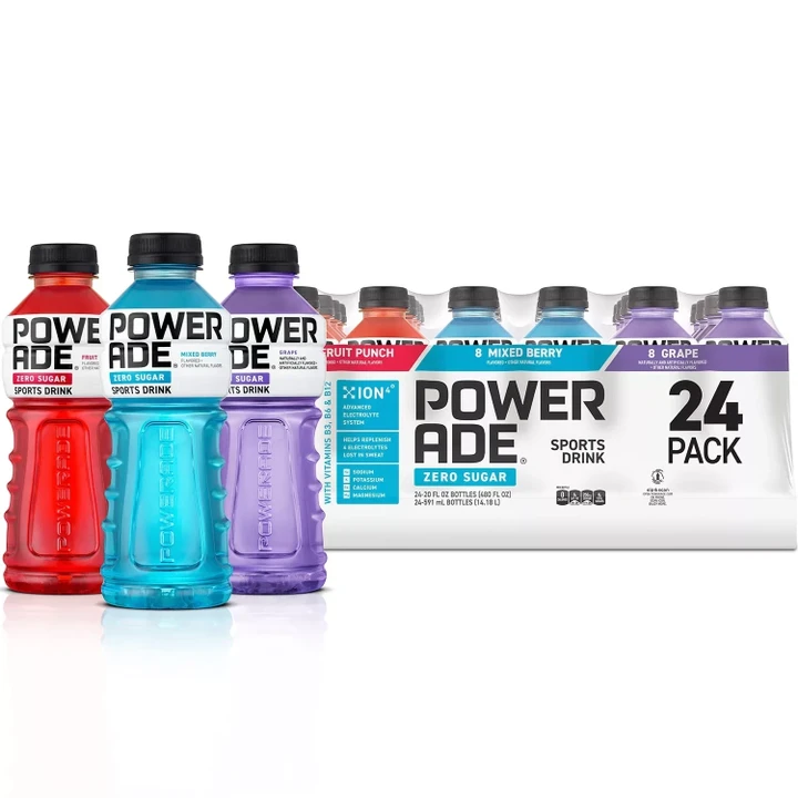 [SET OF 3] - Powerade Zero Sports Drink Variety Pack (20oz / 24ct)