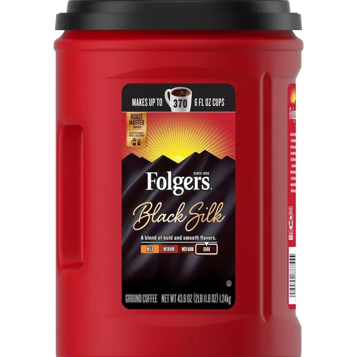 [SET OF 3] - Folgers Black Silk Coffee (43.8 oz./pk.)