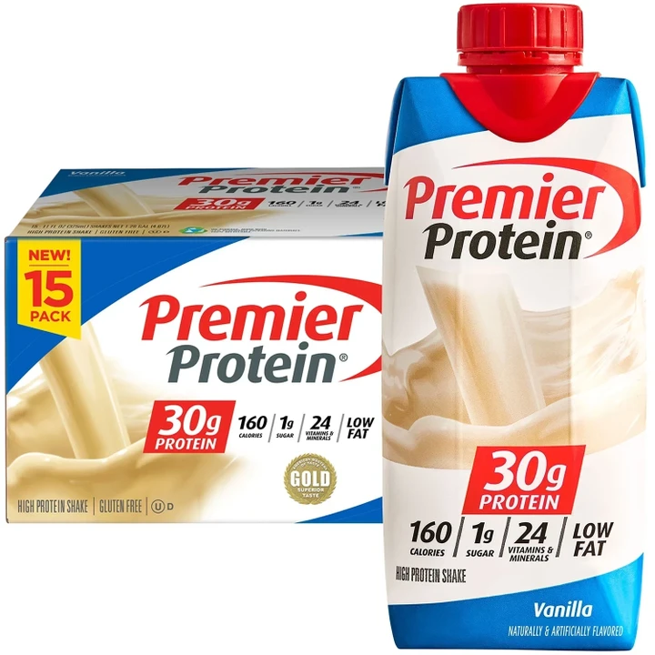 [SET OF 2] - Premier Protein High Protein Shake, Vanilla (11 fl. oz., 15 pk.)