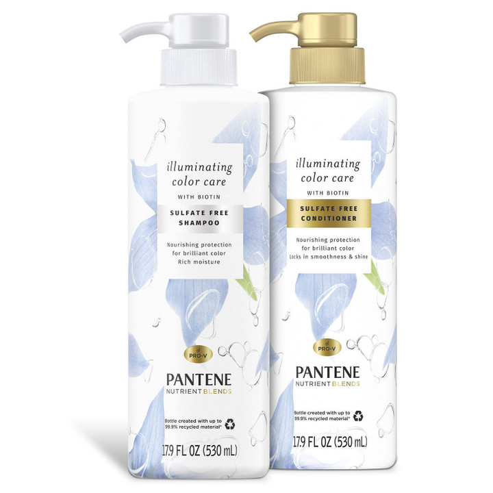 [SET OF 2] - Pantene Nutrient Blends With Biotin Sulfate-Free Shampoo And Conditioner (17.9 fl. oz., 2 ct./pk.)