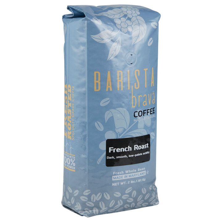 [SET OF 3] - Barista Brava By Quartermaine Whole Bean Coffee, French Roast (32 Oz./pk.)