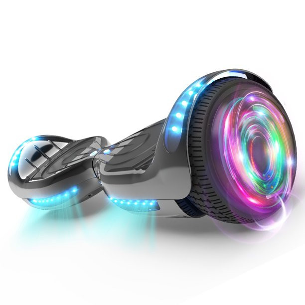 Hoverstar Flash Wheel Hover board 6.5 In. Bluetooth Speaker, Self Balancing Wheel Electric Scooter