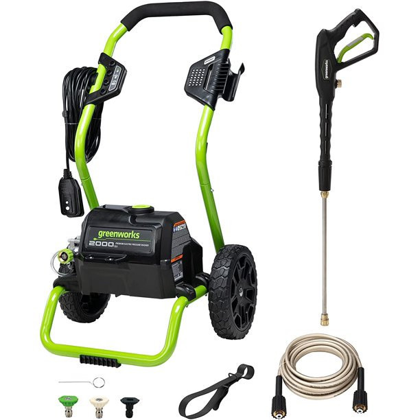 Greenworks 13 Amp 2000-PSI 1.1-GPM Corded Electric Pressure Washer, 5111902VT