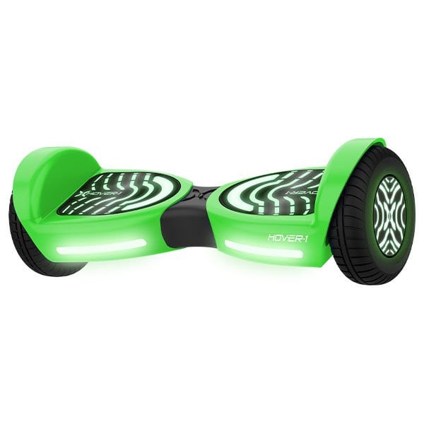 Hover-1 Rocket 2.0 Hoverboard, Green, LED Lights, Max Weight 160 Lbs.