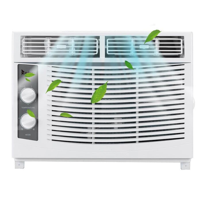 Ktaxon WAC-5000 Window Air Conditioner 5000 BTU, 7-Temperature, 2 Cooling and Fan Settings, White