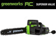 Greenworks 12 Amp 16-inch Corded Electric Chainsaw, 20232