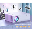 Bomaker Truly Native HD 1080P Projector, 250 ANSI Lumen, WiFi Projector