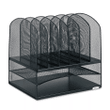 Safco Products Mesh Two & Six Combination Rack, Black