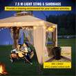 Vevor 10x10ft Outdoor Canopy Gazebo With Four Sandbags - Gazebo With Netting, Waterproof And UV Protection