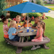 Little Tikes Fold 'n Store Picnic Table With Market Umbrella