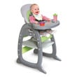 Badger Basket Envee II High Chair Playtable Conversion, Green/Gray