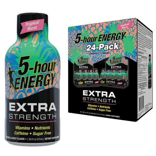 5-Hour Energy Shot, Extra Strength, Tropical Burst (1.93 oz., 24 ct.)
