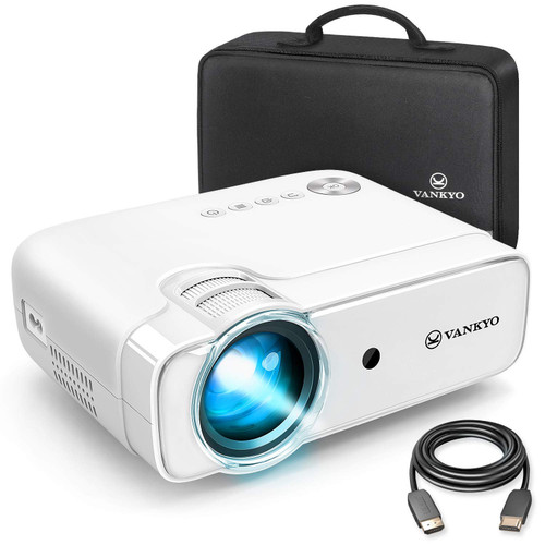 Vankyo Leisure 430 Mini Movie Projector, 236" Display, Support 1080P, Hi-Fi Built-in Speaker, 50,000 Hours LED Lamp Life