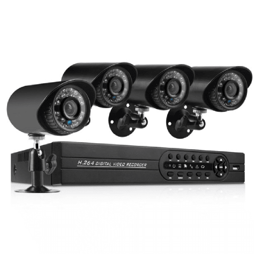 Vinsic Home Security Camera System, 4pcs Security Camera Kit 4CH HDMI DVR Waterproof CCTV Surveillance Cameras