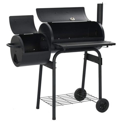 Inolait Outdoor BBQ Grill Charcoal Barbecue Pit Patio Backyard Meat Cooker Smoker