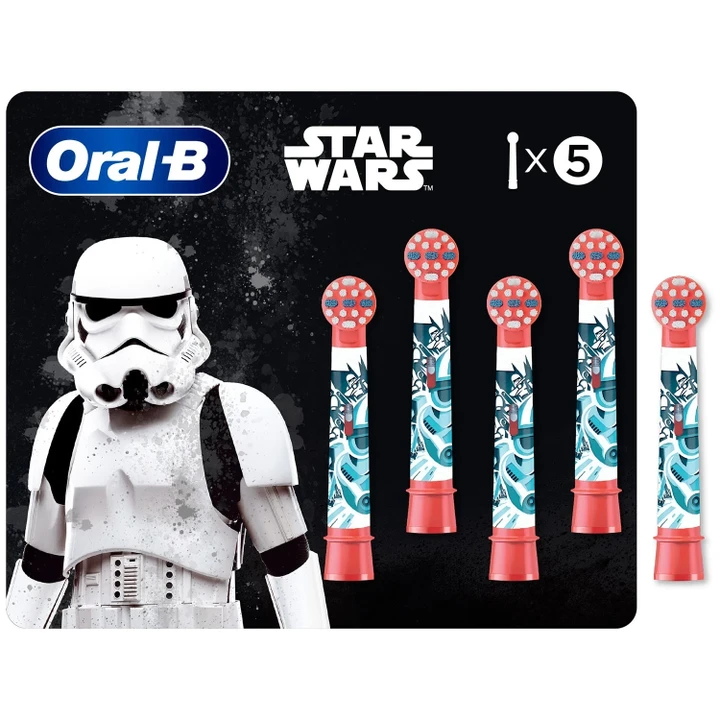 Oral-B Kids Extra Soft Replacement Brush Heads, Star Wars (5 ct. Refills)