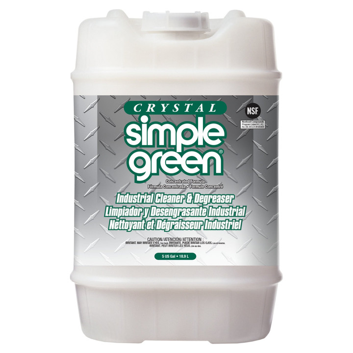 Simple Green SMP19005 Crystal Industrial Cleaner/Degreaser, 5 Gallons