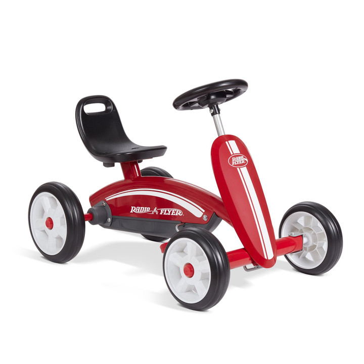 Radio Flyer Pedal Racer, Pedal Go Kart Ride-on, Red
