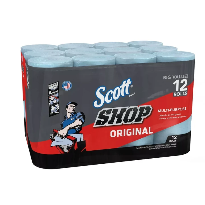 [SET OF 2] - Scott Shop Towels 55 Sheets/Roll (12 rolls/pk.)