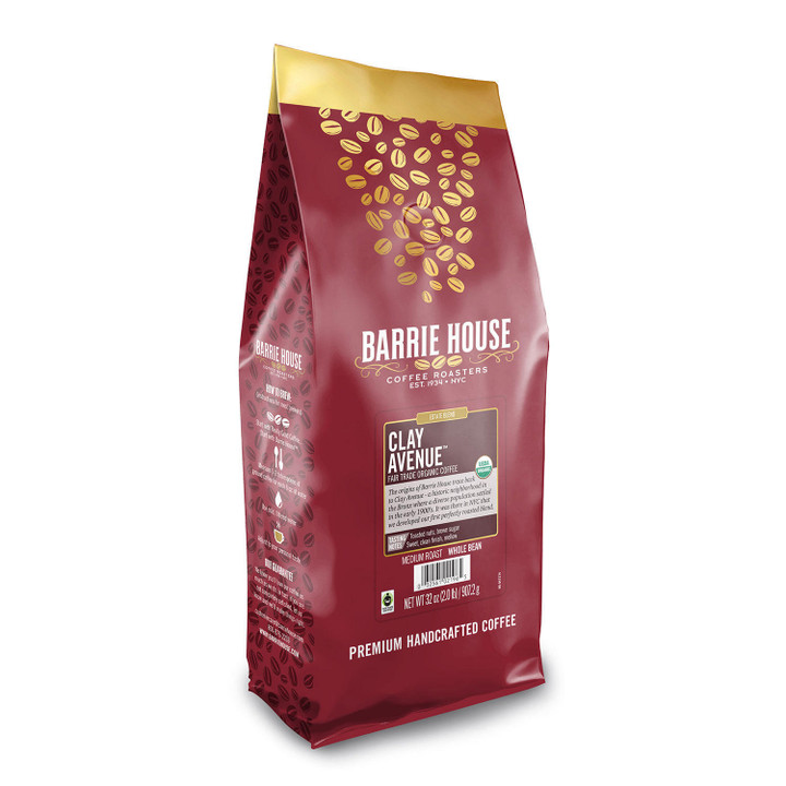 [SET OF 3] - Barrie House Fair Trade Organic Whole Bean Coffee, Clay Avenue (32 oz.)