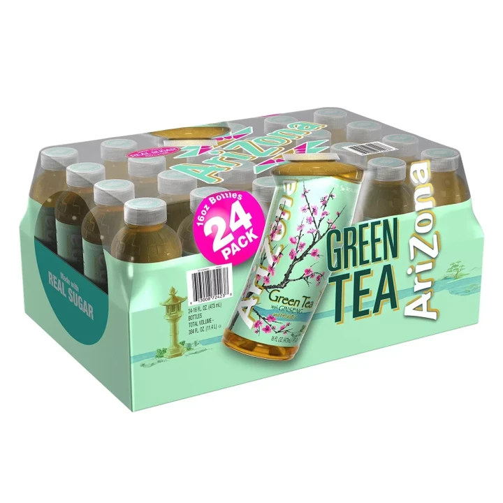 [SET OF 3] - AriZona Green Tea With Ginseng And Honey (16oz / 24ct / pk)