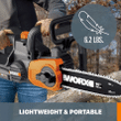Worx WG322 20V Power Share 10" Cordless Chainsaw with Auto-Tension