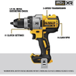 Dewalt 20V Max XR Brushless Drill/Driver with 3 Speeds, Bare Tool (DCD991B)