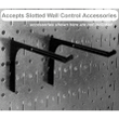 Wall Control 30-WRK-400GB Standard Workbench Metal Pegboard Tool Organizer, Gray/Black