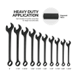 Neiko 03129A Jumbo Combination Wrench 10 Piece Set, Standard SAE 1-5/16 Inches - 2 Inches