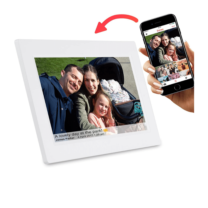 Feelcare 10 Inch Smart WiFi Digital Photo Frame with Touch Screen, 8GB Memory