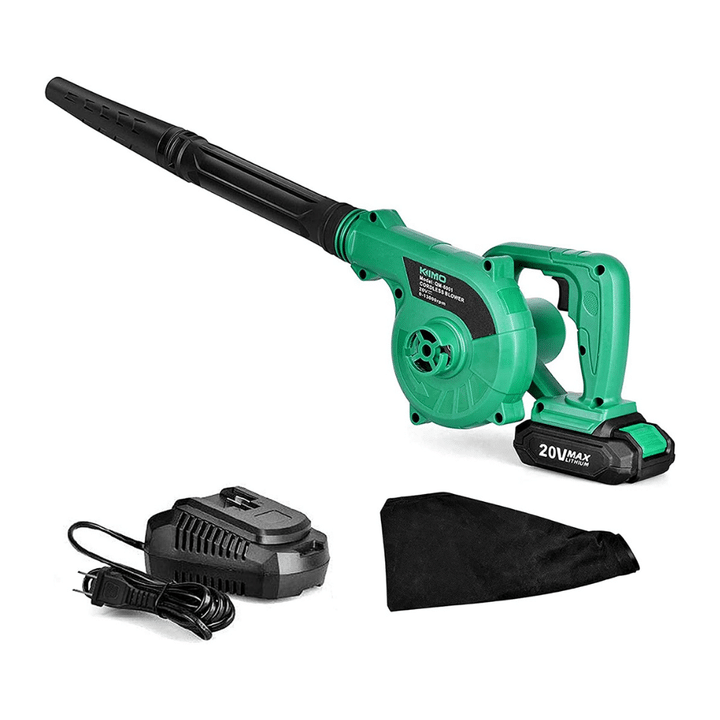 Kimo Cordless Leaf Blower, 20V 2.0 Ah Lithium Battery 2in1 Sweeper