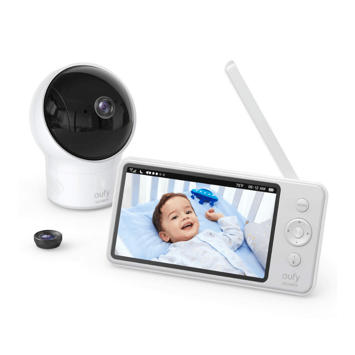 Eufy Security Video Baby Monitor with Camera and Audio, 720p HD Resolution, Night Vision