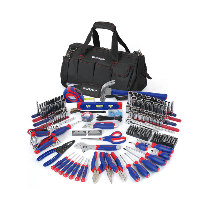 Workpro 322 Pieces Home Repair Hand Tool Kit Basic Household Tool Set