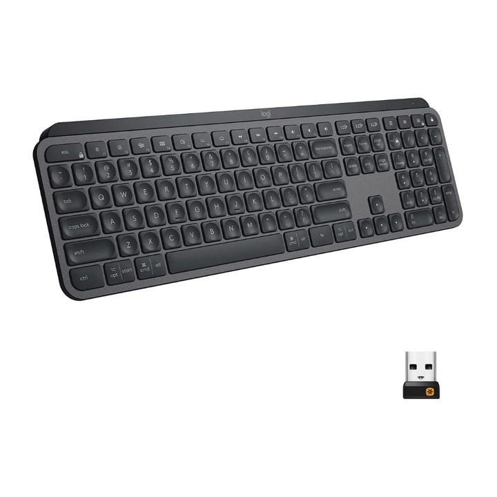 Logitech MX Keys Advanced Wireless Illuminated Keyboard, Tactile Responsive Typing