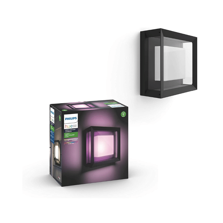 Philips Hue Econic Outdoor White & Color Wall & Ceiling Light Fixture