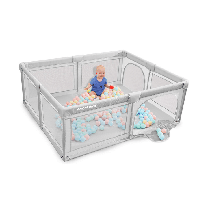 Angelbliss Extra Large Playard With Gate For Infants And Babies