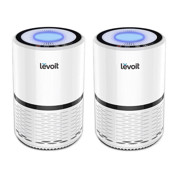 Levoit Air Purifier For Home Smokers Allergies And Pets Hair 2Pack, White