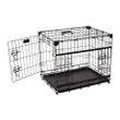 Lucky Dog Double-Door Dog Crate with Sliding Doors, 42" L X 28" W X 31" H