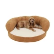 Carolina Pet Company Caramel Colored Orthopedic Bolster Dog Bed, 35" L x 11" W
