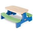 Little Tikes Easy Store Kids Picnic Table with Umbrella